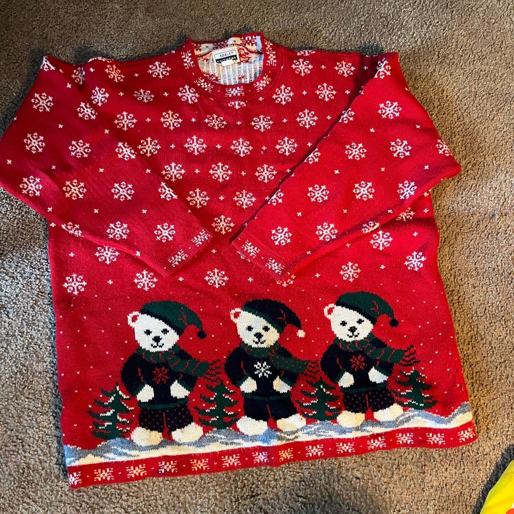 1980s vintage holiday sweater